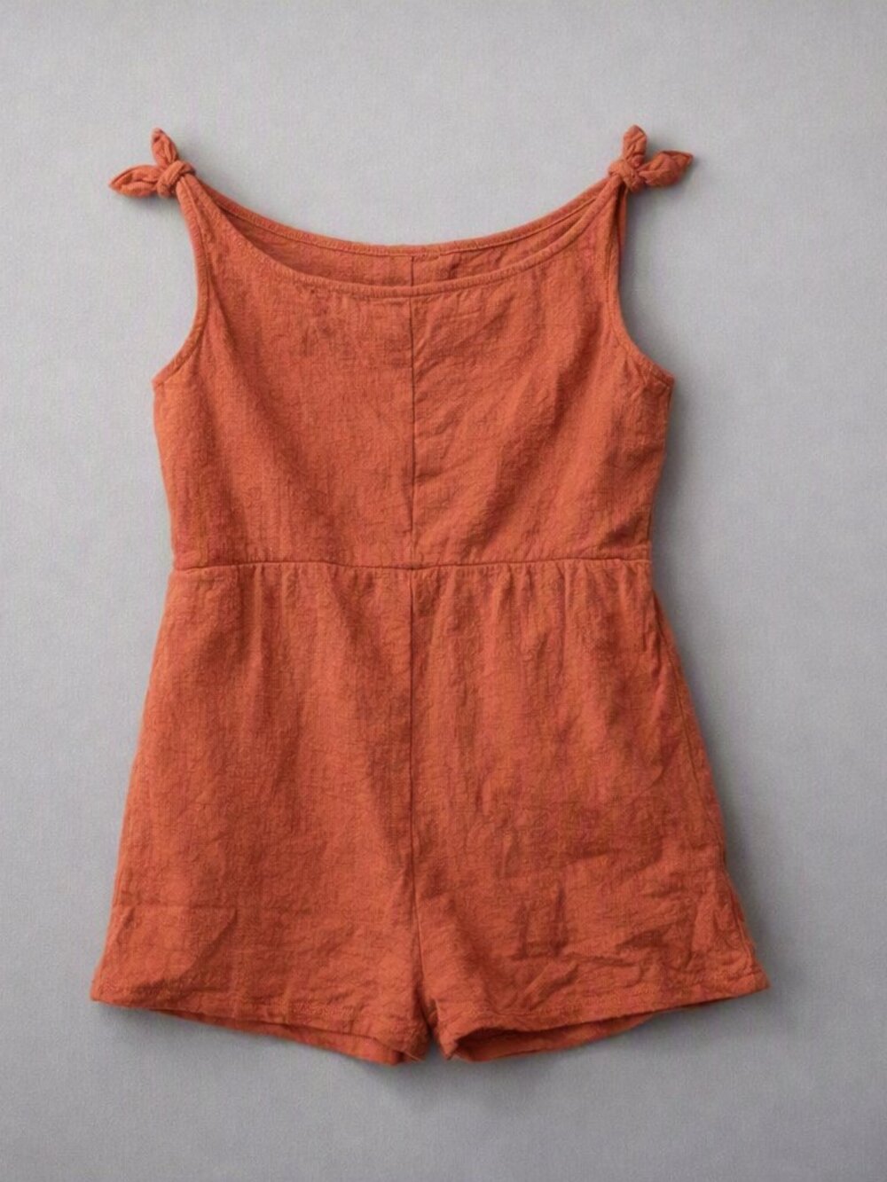 Girl's Art Class Brown/Orangish Dress with Sewn Legs